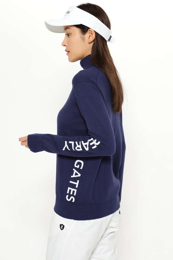 カシミヤタッチ タートルネックニットプルオーバー