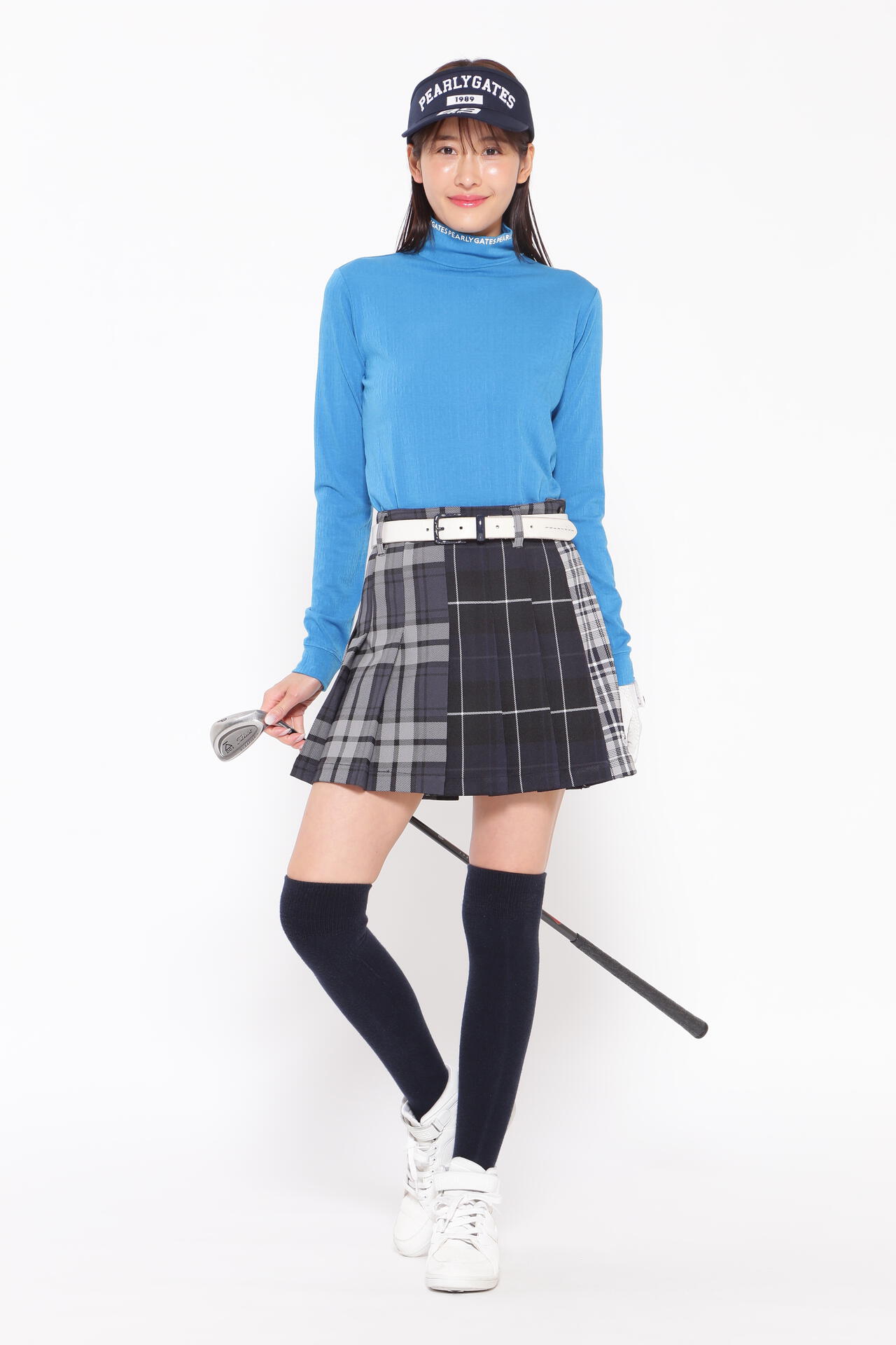 パーリーゲイツ 韓国 スカート ゴルフウェア フリル デサント - ゴルフ