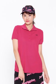 裏カノコ 半袖ポロシャツ ＜Pink with BLACK＞ 