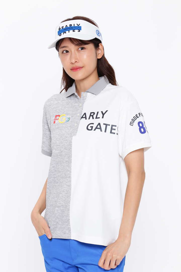 パーリーゲイツ レディースポップコーン半袖ポロ 未使用❤️鬼美品 パーリーゲイツ レディースポップコーン半袖ポロ 未使用❤️鬼美品