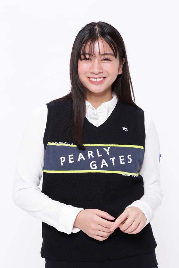 PEARLY GATES カモフラージュ Vネック ベストリバーシブル