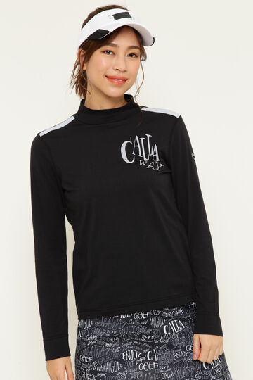 長袖モックネックシャツ (WOMENS)