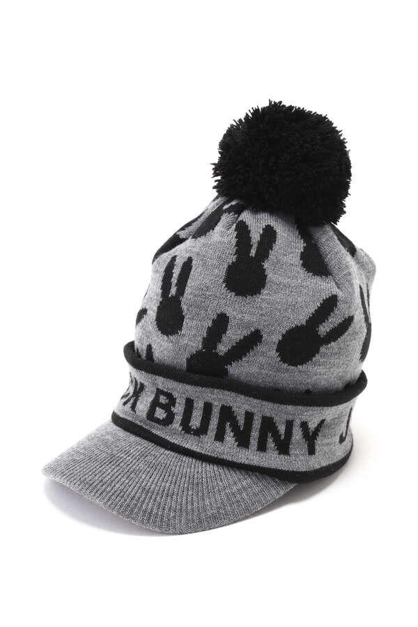 うさぎつば付き ニット キャップ (UNISEX)（2621287016） | Jack Bunny ...