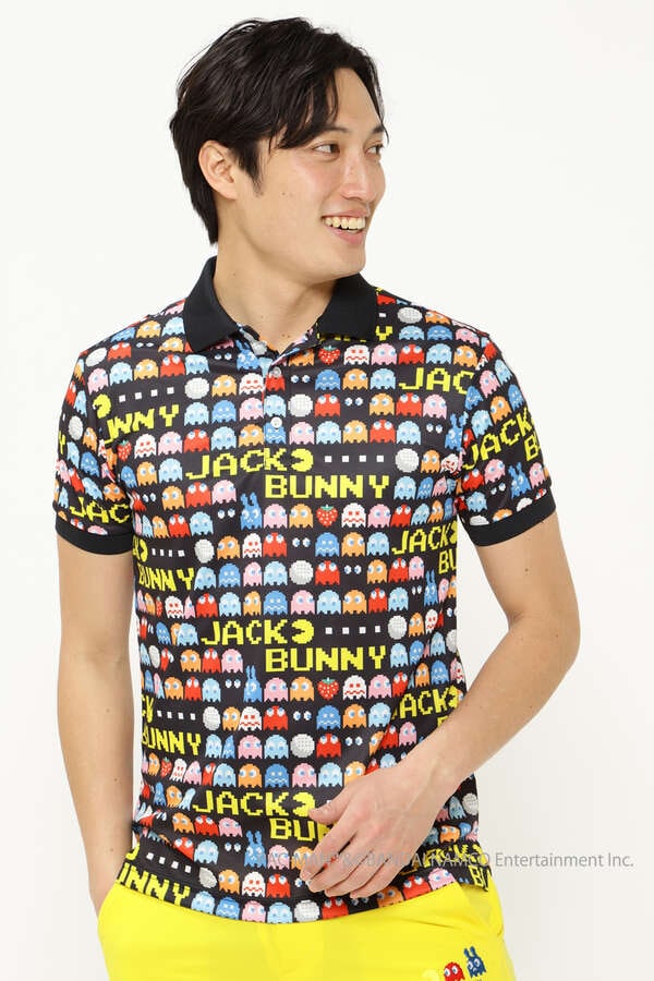 ジャックバニー】【PAC-MAN×Jack Bunny】フィールドセンサーEX 半袖ポロシャツ (MENS)
