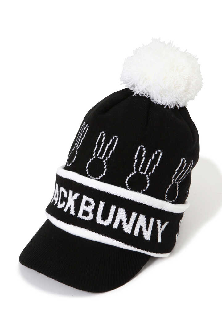つば付きうさぎニットキャップ (UNISEX)