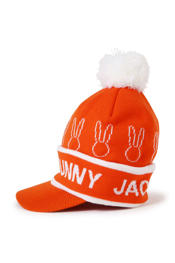つば付きうさぎニットキャップ (UNISEX)