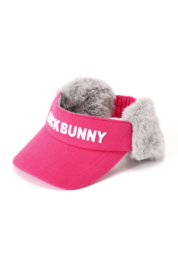 防寒ジャックバニーJack Bunny‼︎ファー耳当て付きバイザーピンク新品