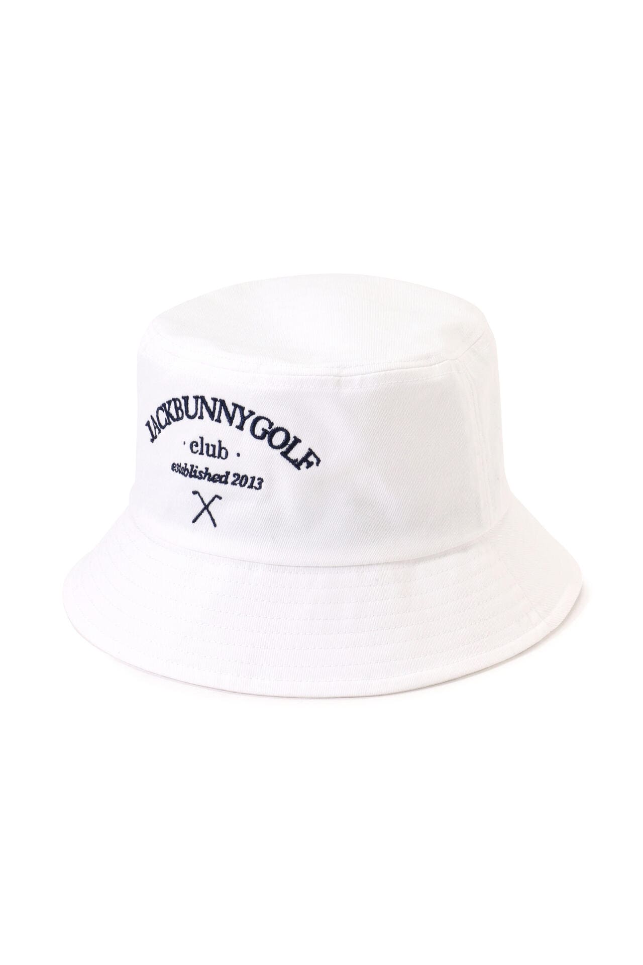 超特価得価オフホワイト バケットハット ユニセックス コットン ロゴ刺繍 帽子 帽子