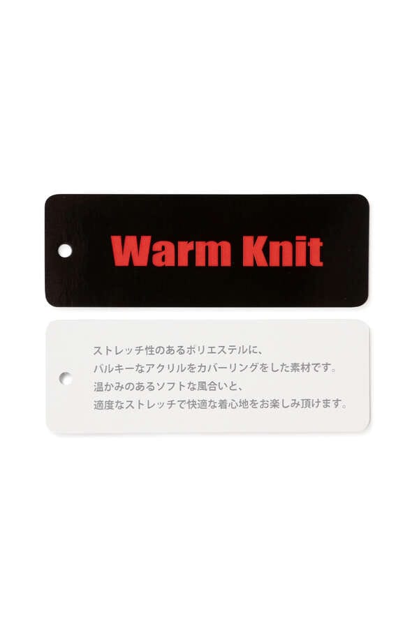 Warm Knit モックネックニットプルオーバー