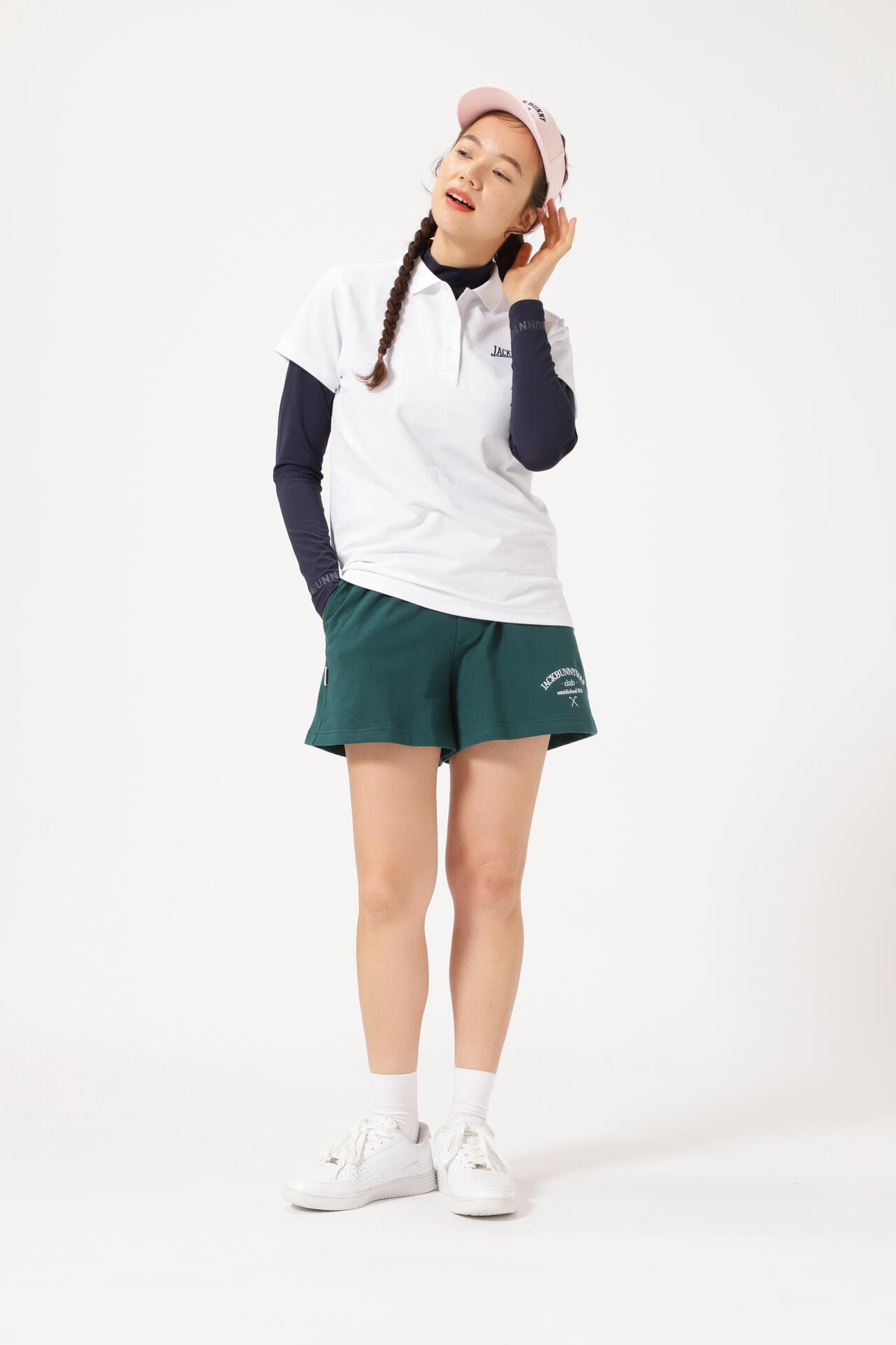 ジャックバニー】TWINCOT UV長袖ハイネックカットソー 