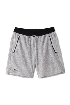 【PGG】シングルラッセルジャガード イージーショートパンツ ＜杢グレー＞ (MENS)