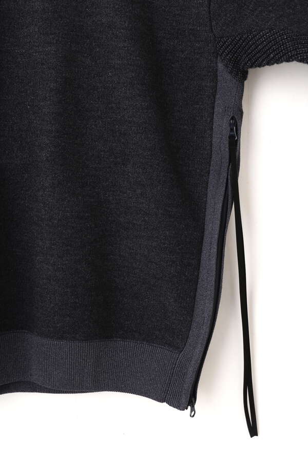 【PGG】ポリエステルヤーン×カルセーナ DENIM クルーネックニット (UNISEX) 【PGG】ポリエステルヤーン×カルセーナ DENIM クルーネックニット (UNISEX)