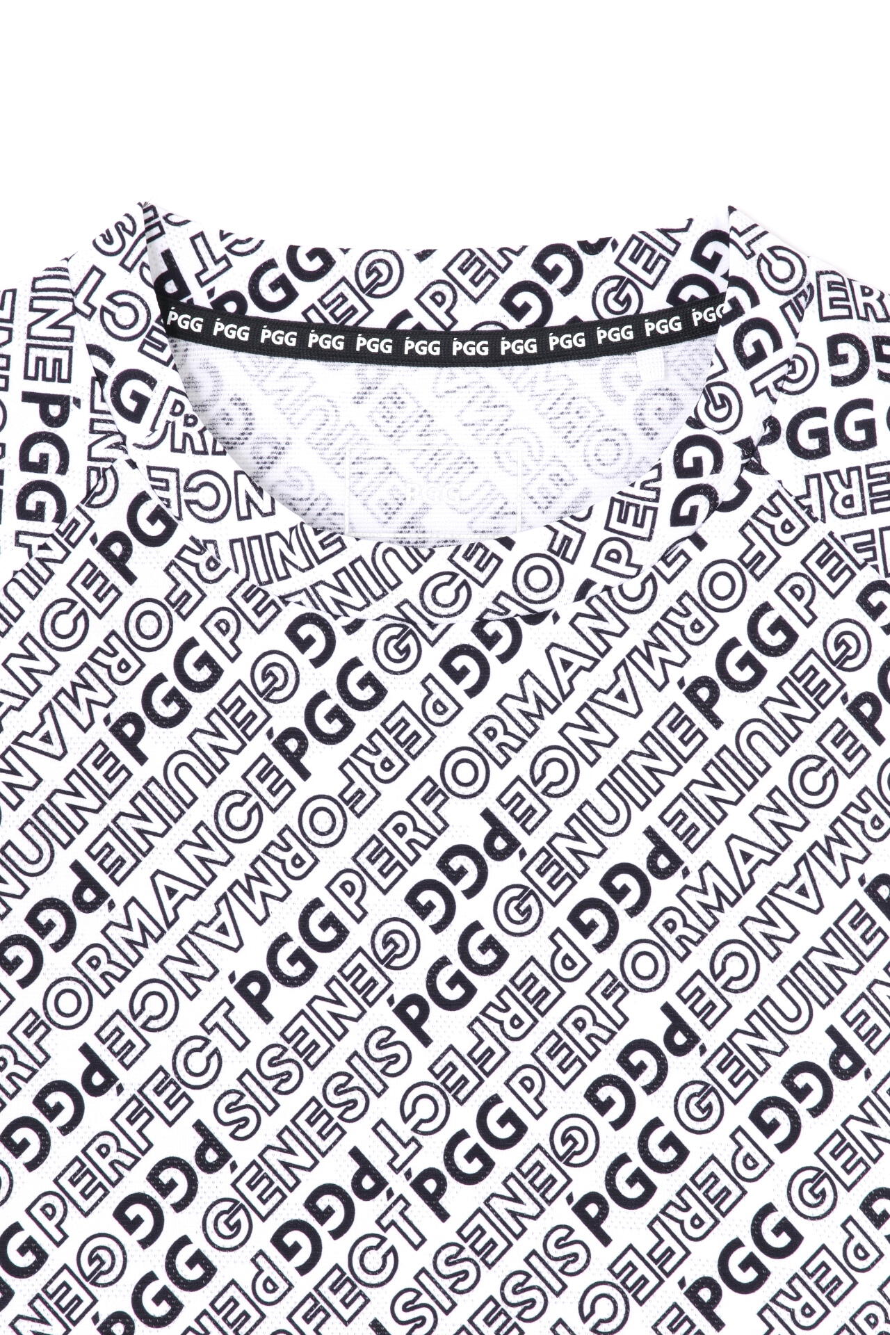 ピージージー】【PGG】TEXBRIDジャガード 半袖Tシャツ ＜ロゴ総柄＞ (MENS)
