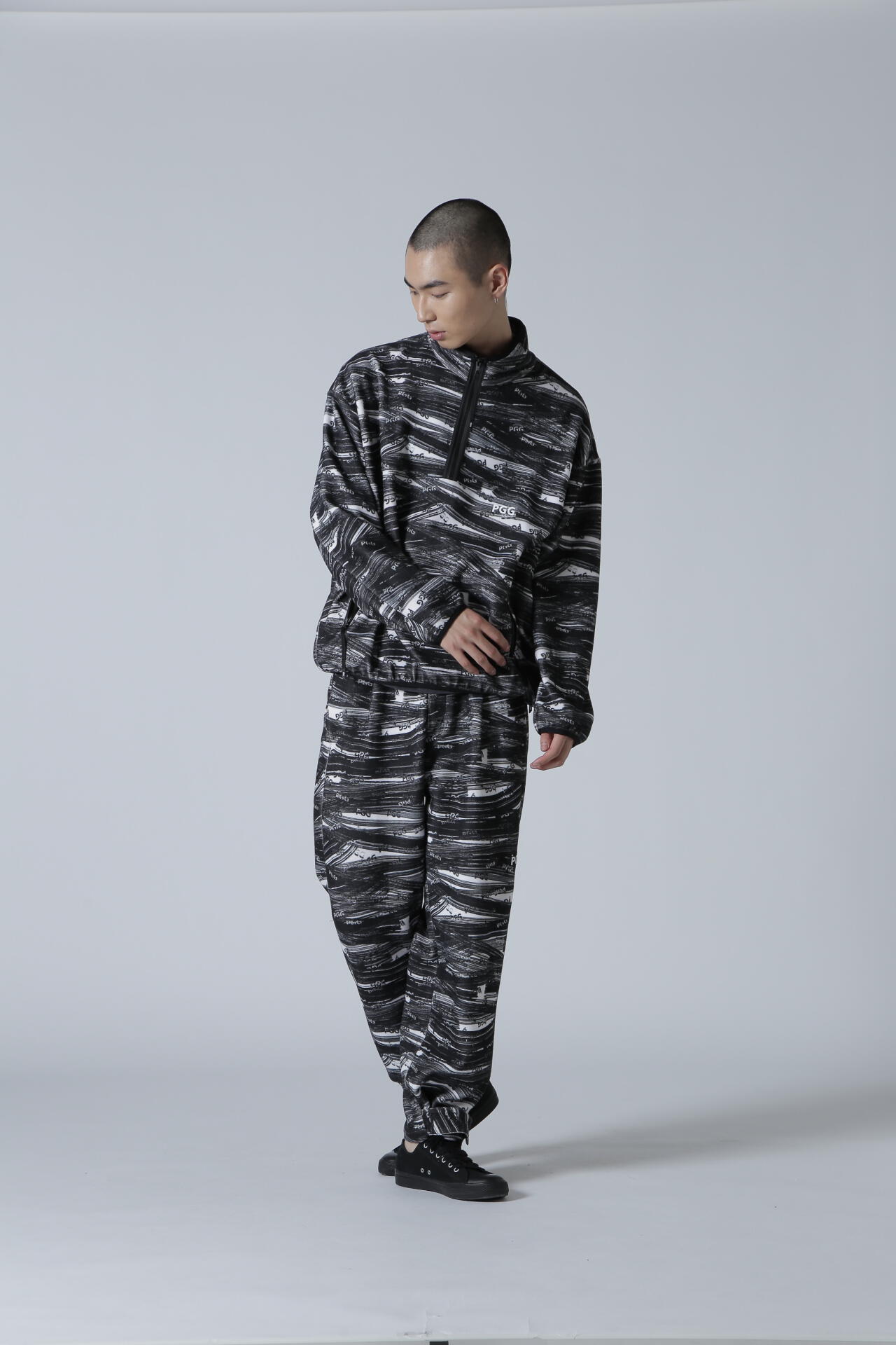 PGG】ストレッチかるいし ＜吹雪柄＞ (MENS) 新品希少