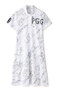 【PGG】DRY STATUS 半袖ハーフジップカットソーワンピース ＜マーブル＞ (LADIES)