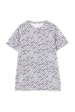 【PGG】TEXBRIDジャガード 半袖Tシャツ ＜ロゴ総柄＞ (LADIES)