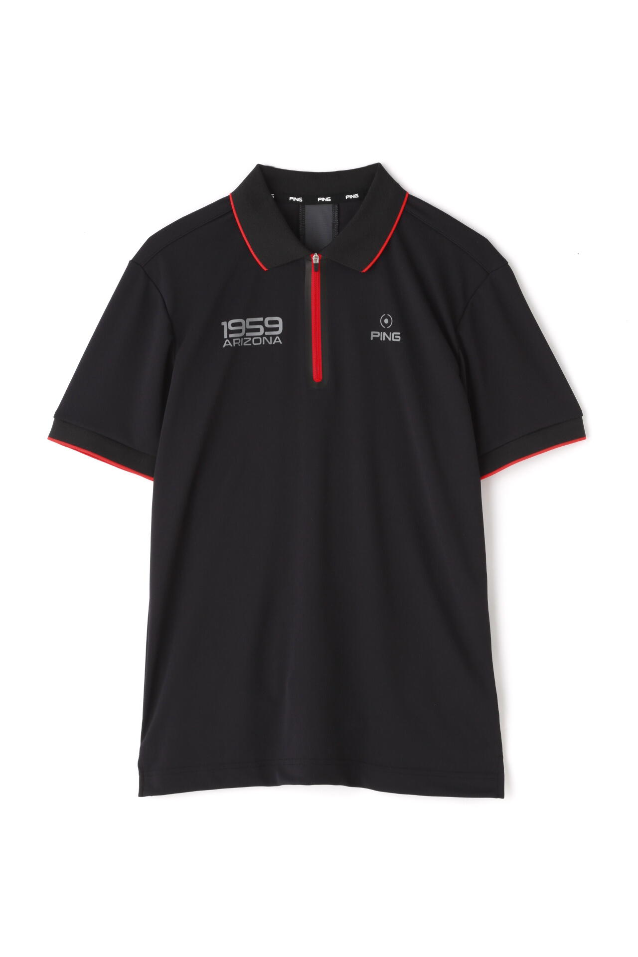 ピン】【PING APPAREL】SPACE MASTER UV 半袖ハーフジップポロシャツ 