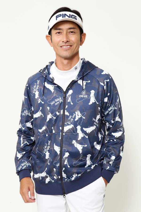 PING APPAREL】Mr.PING 総柄プリント フルジップフーディ ＜NATIVE＞ (MENS)（6212262803） | PING (  ピン ) | 【公式】通販 MIX.Tokyo