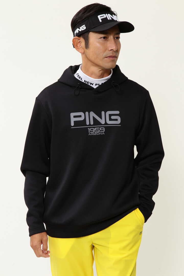 ピン】【PING APPAREL】ダブルフェイスカノコ フーディプルオーバー ＜PERFORMANS＞ (MENS)