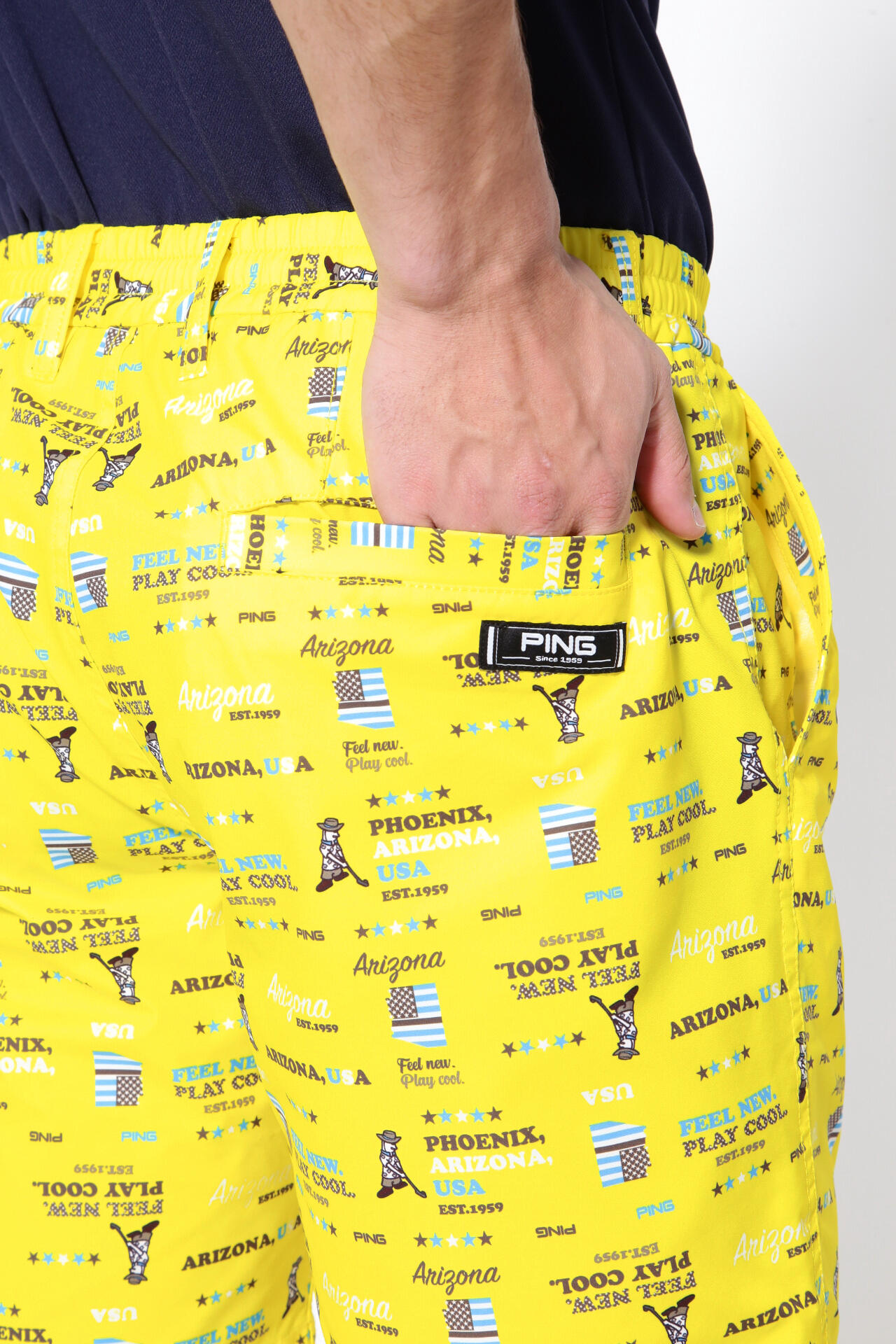 ピン】【PING APPAREL】ハローアリゾナプリント 水陸両用 ショート 