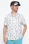【PING APPAREL】プレイオンザデザートプリント カノコ半袖ポロシャツ ＜NATIVE＞ (MENS)