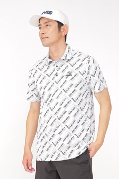 【PING APPAREL】バイアスロゴジャガード 半袖ポロシャツ ＜PERFORMANCE＞ (MENS)