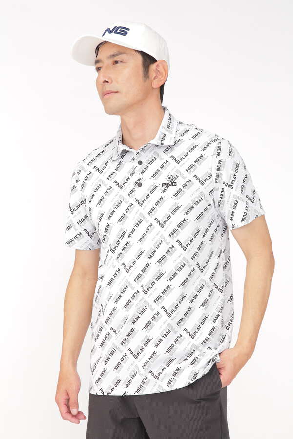 PING APPAREL】バイアスロゴジャガード 半袖ポロシャツ ＜PERFORMANCE＞ (MENS)（6213160301） PING  ピン 【公式】通販