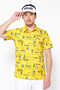 【PING APPAREL】ハローアリゾナプリント ハニカム半袖ポロシャツ ＜NATIVE＞ (MENS)