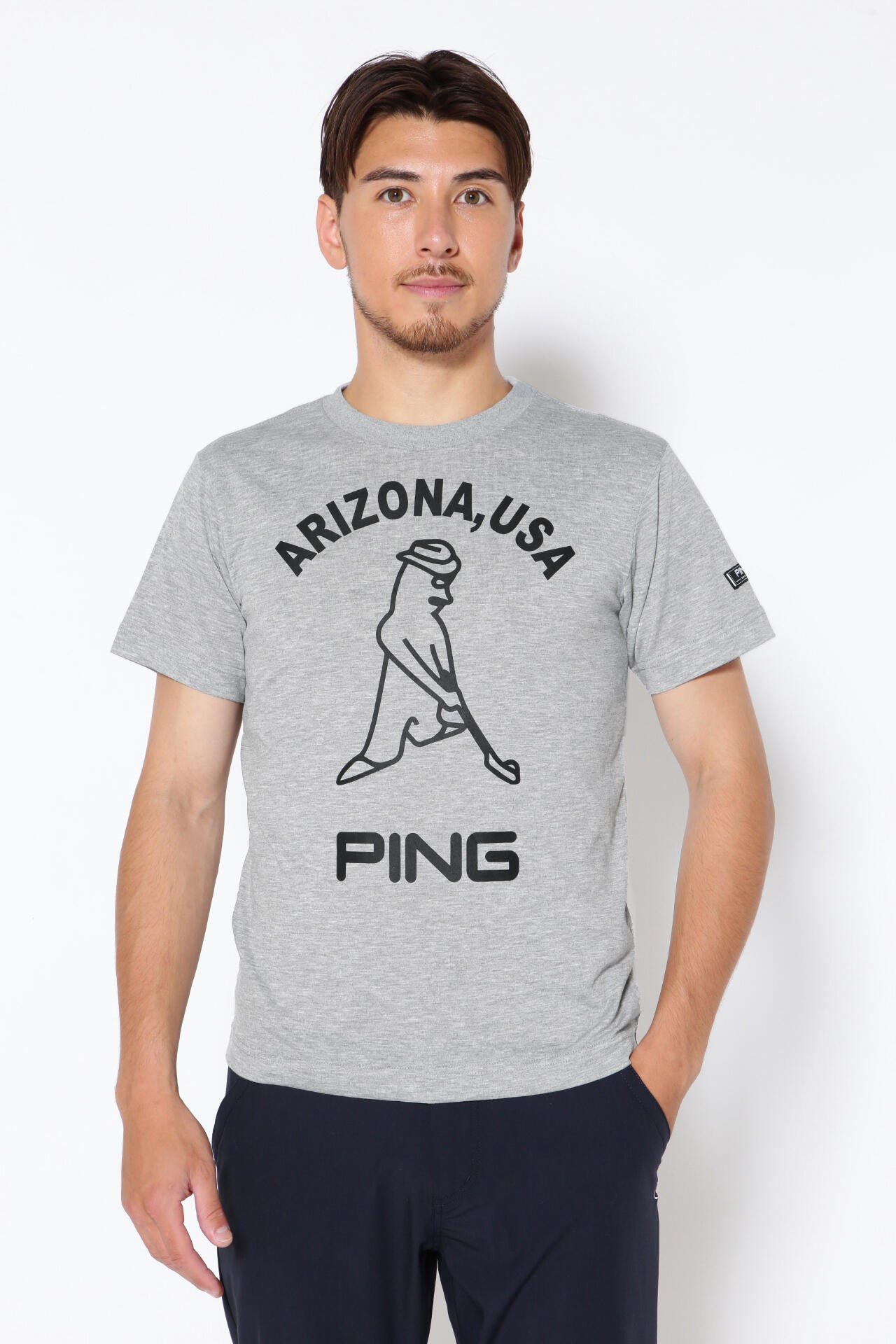 【ピン】【PING APPAREL】Mr.PING 半袖Tシャツ ＜限定店舗展開アイテム＞ (UNISEX)