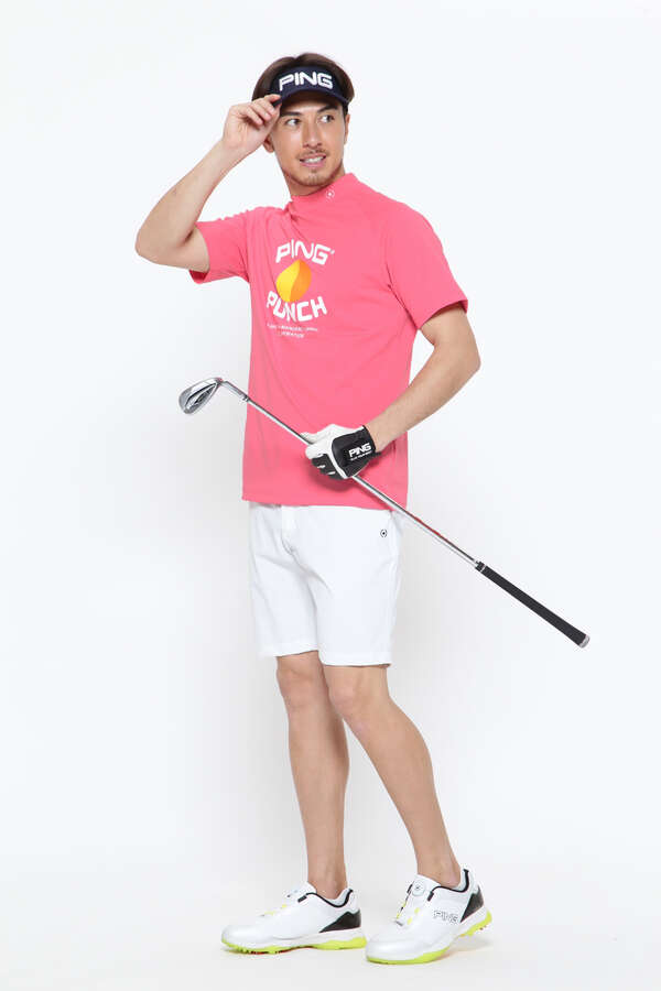 PING APPAREL】コットンライクカノコ半袖モックネックカットソー ＜NATIVE＞ (MENS)（6213168203） PING  ピン 【公式】通販