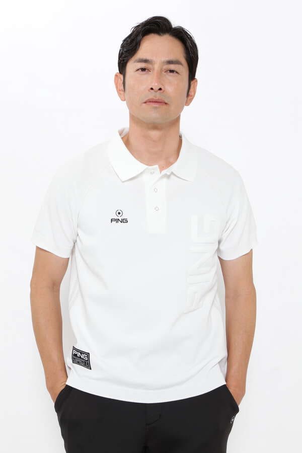 【PING APPAREL】エコペット ホールガーメントニットポロシャツ ＜GOLD＞ (MENS)