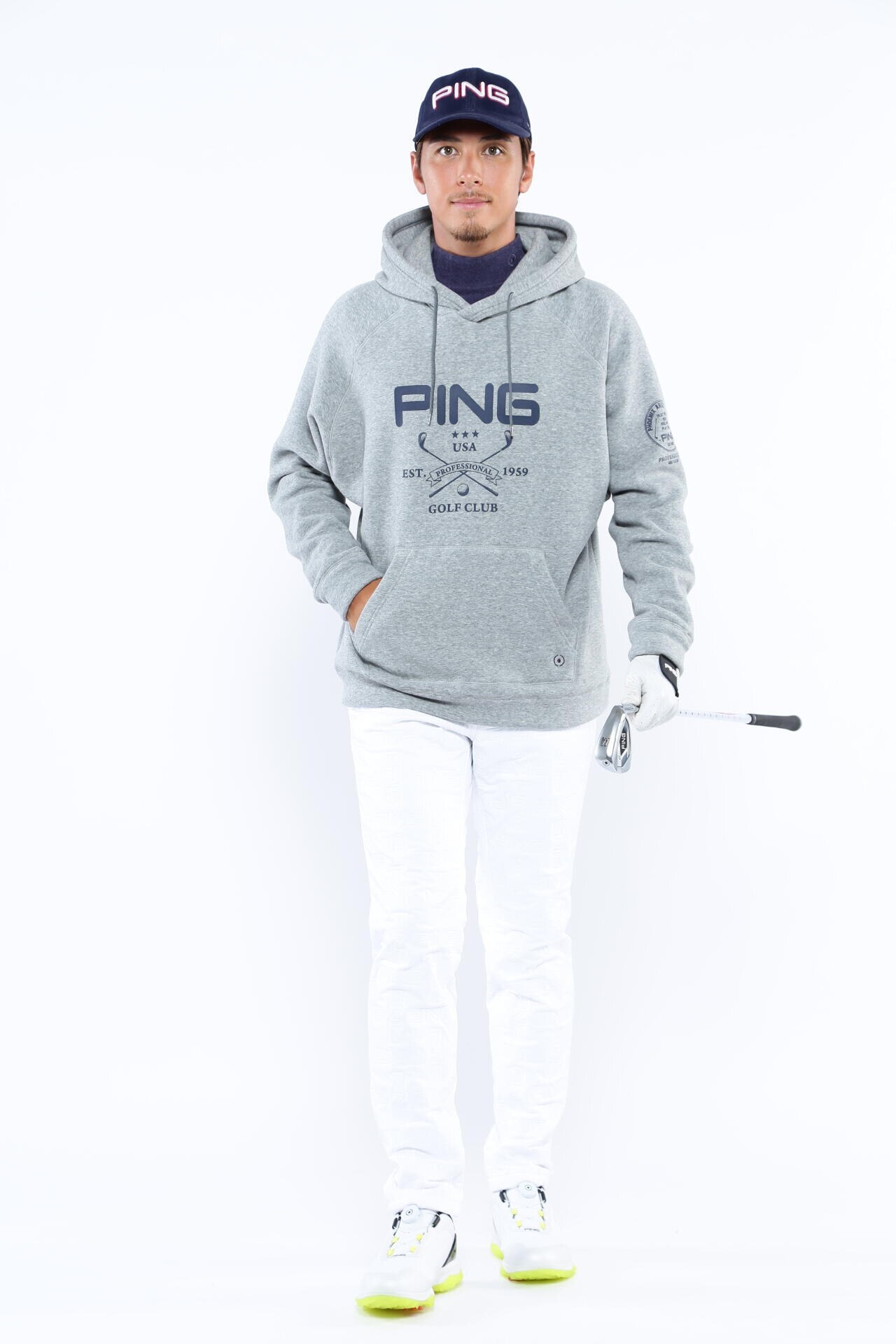 ピン】【PING APPAREL】PINGモノグラム柄ソニックキルト防風撥水中綿5