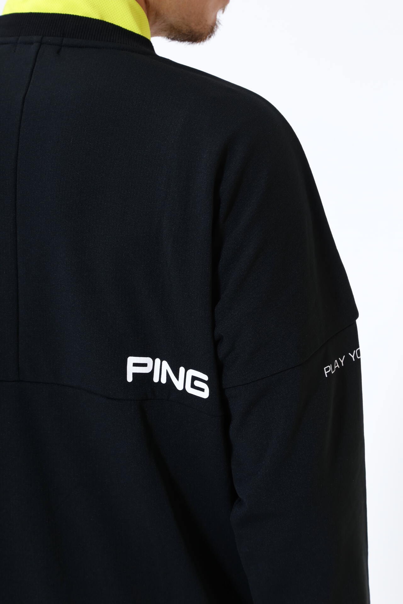 ピン】【PING APPAREL】ドビードッツ裏起毛クルーネックプルオーバー