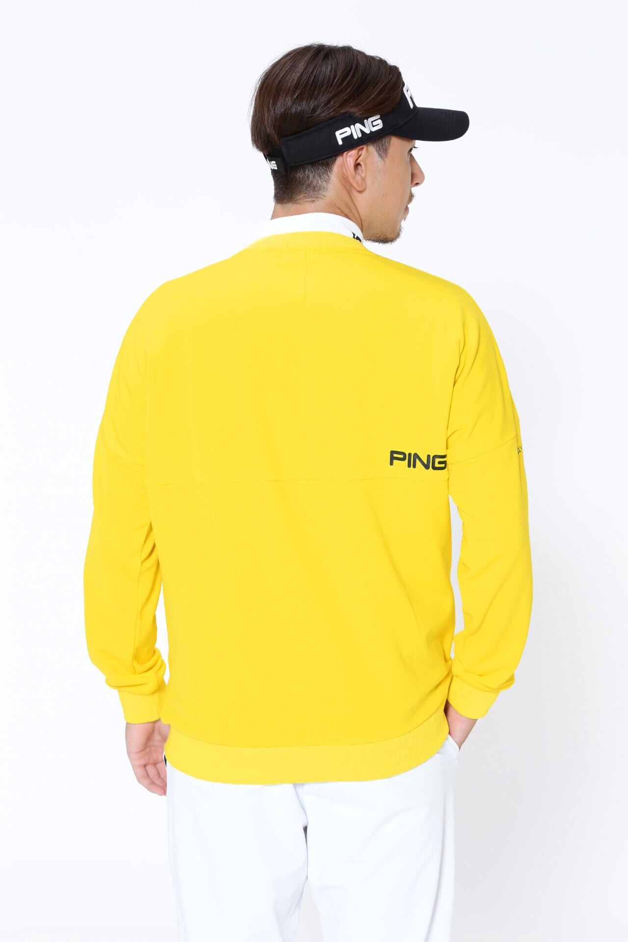 ピン】【PING APPAREL】ドビードッツ裏起毛クルーネックプルオーバー