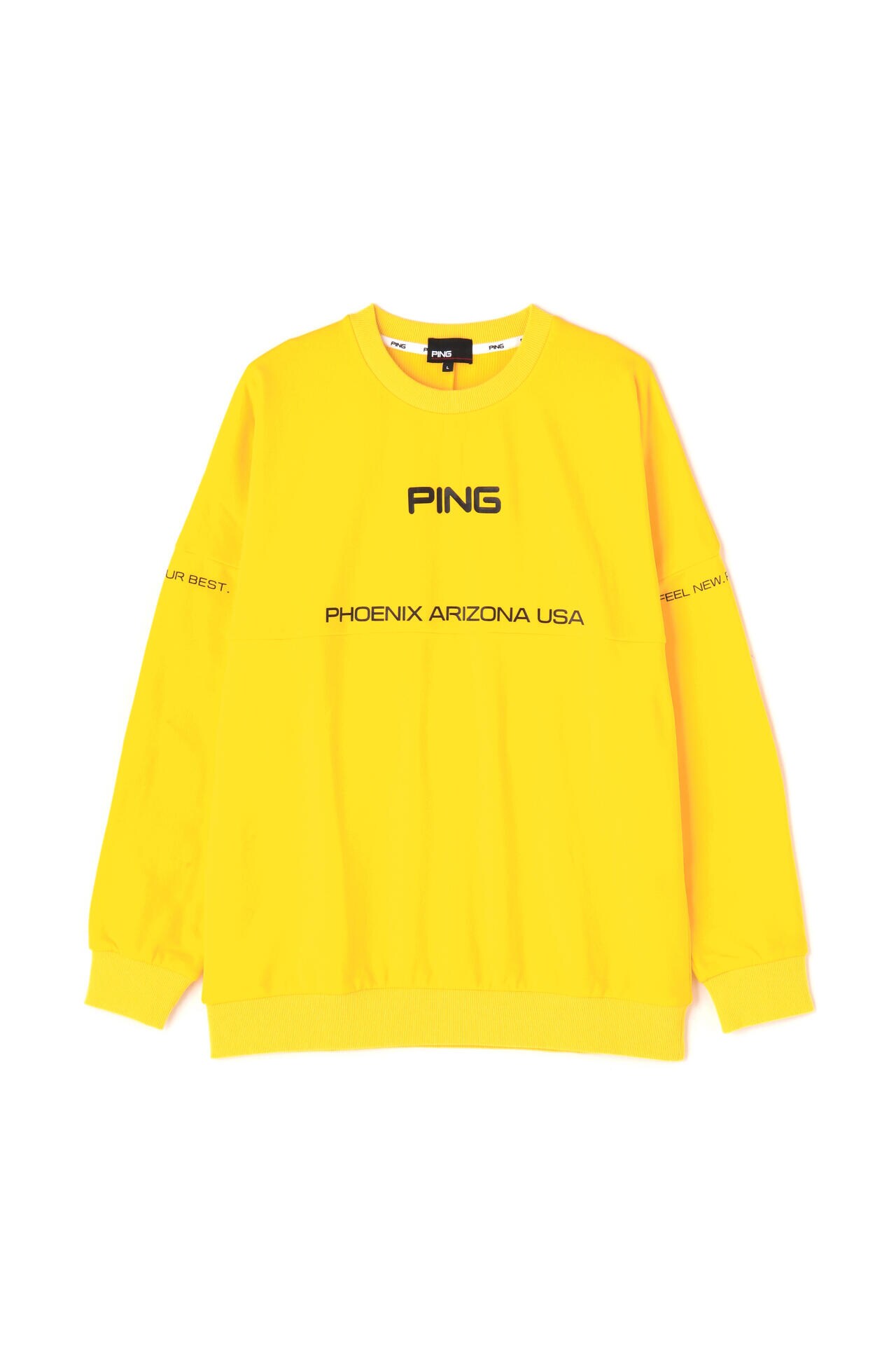 ピン】【PING APPAREL】ドビードッツ裏起毛クルーネックプルオーバー