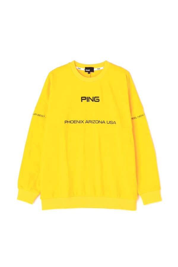 ピン】【PING APPAREL】ドビードッツ裏起毛クルーネックプルオーバー