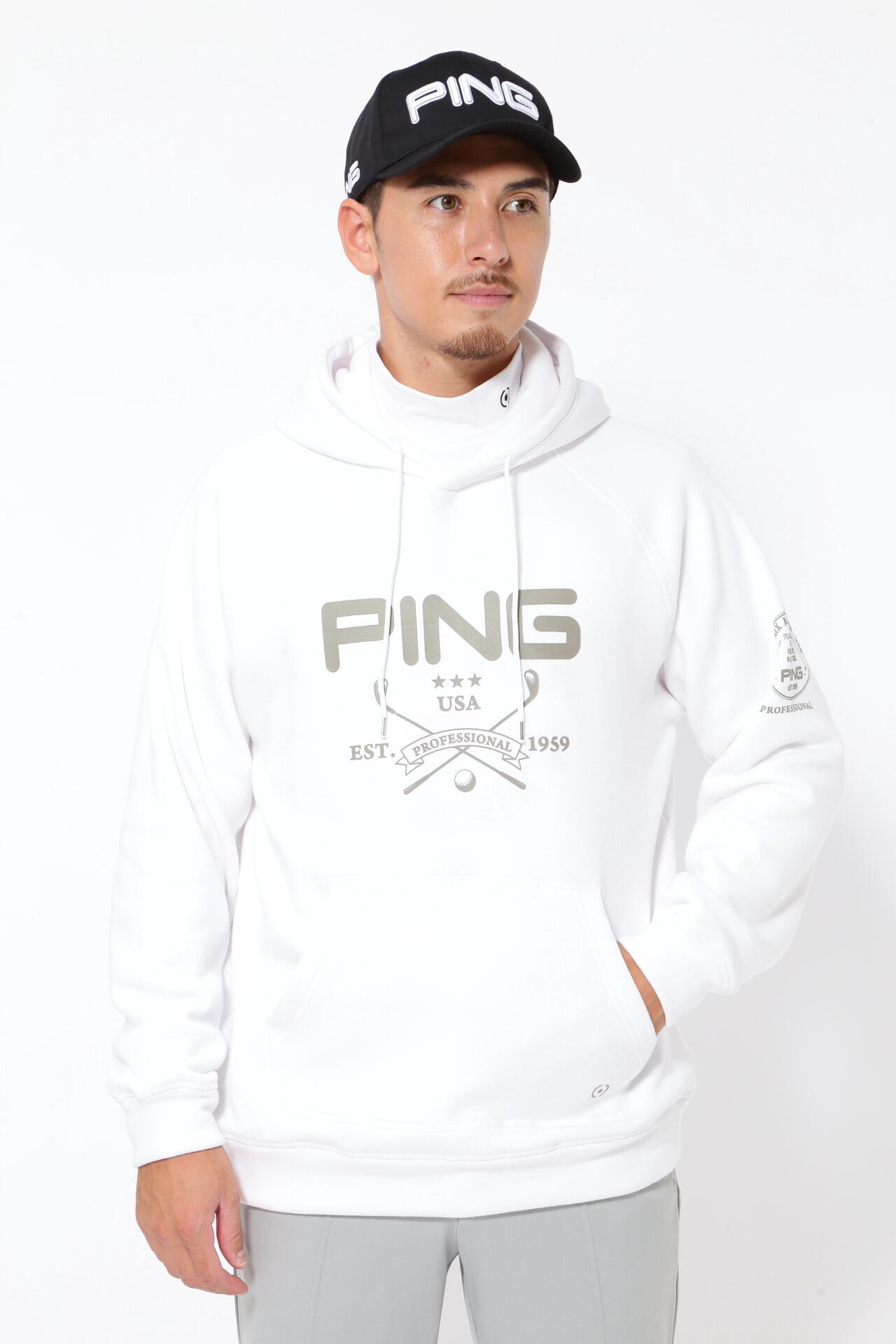 ピン】【PING APPAREL】裏ボアスウェット フーディプルオーバー