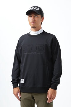 【PING APPAREL】RENUストレッチ裏毛クルーネックスウェットプルオーバー ＜GOLD＞ (MENS)