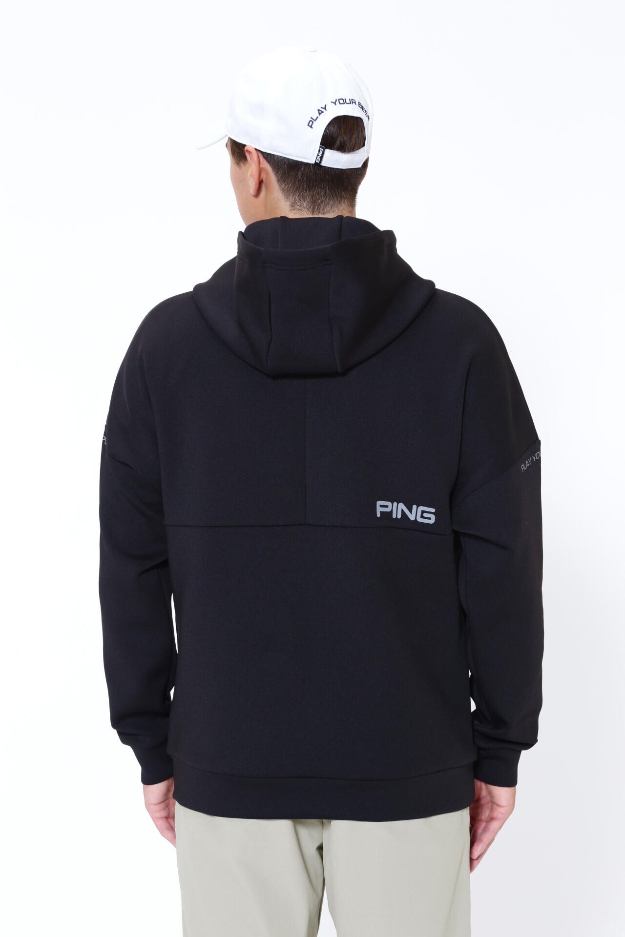 ピン】【PING APPAREL】ベアダンボールニット フーディプルオーバー