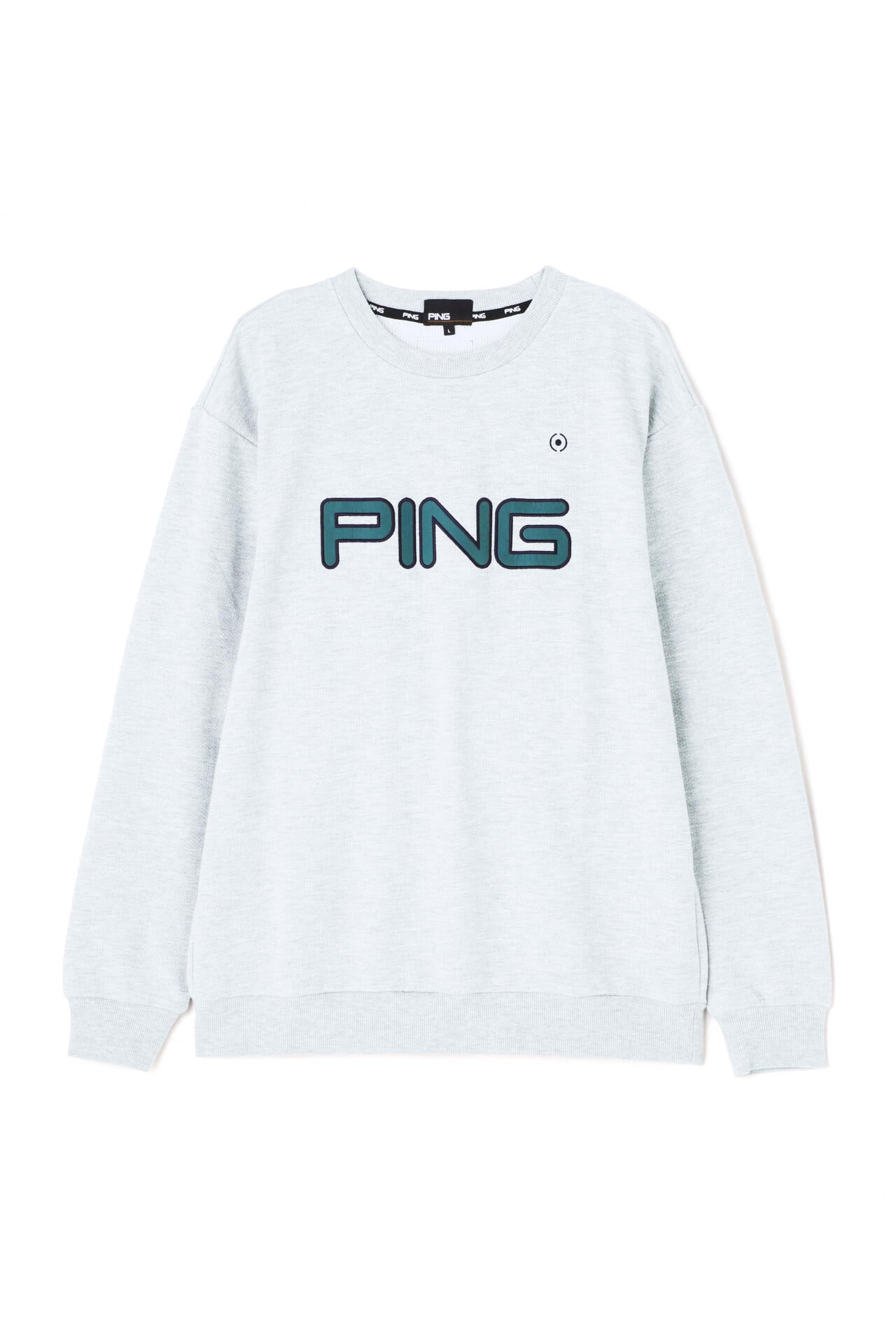 PING APPAREL】PINGロゴアップリケ クルーネックスウェットプル