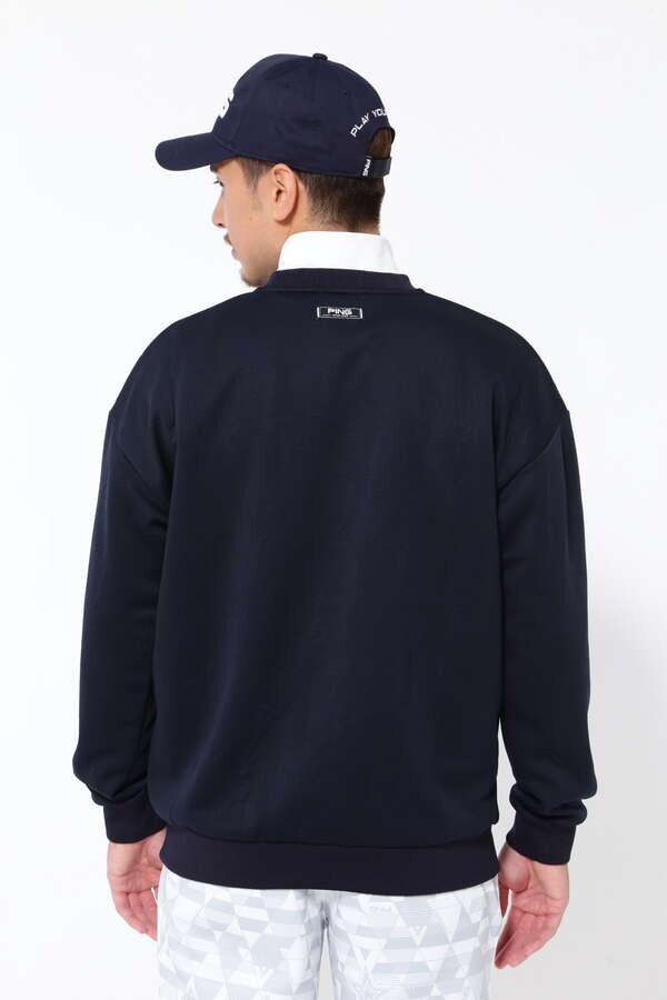 【PING APPAREL】Mr.PINGアルファベットシャドー柄 クルーネックスウェットプルオーバー ＜NATIVE＞ (MENS)