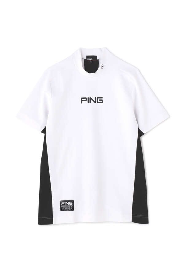 【PING APPAREL】エコブルー 半袖ハイネックカットソー ＜GOLD＞ (MENS)