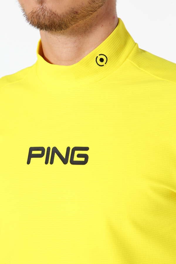 PING APPAREL】エコブルー 半袖ハイネックカットソー ＜GOLD＞ (MENS