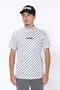 【PING APPAREL】総柄クールコアストレッチ起毛 半袖UVハイネックカットソー ＜PERFORMANCE＞ (MENS)