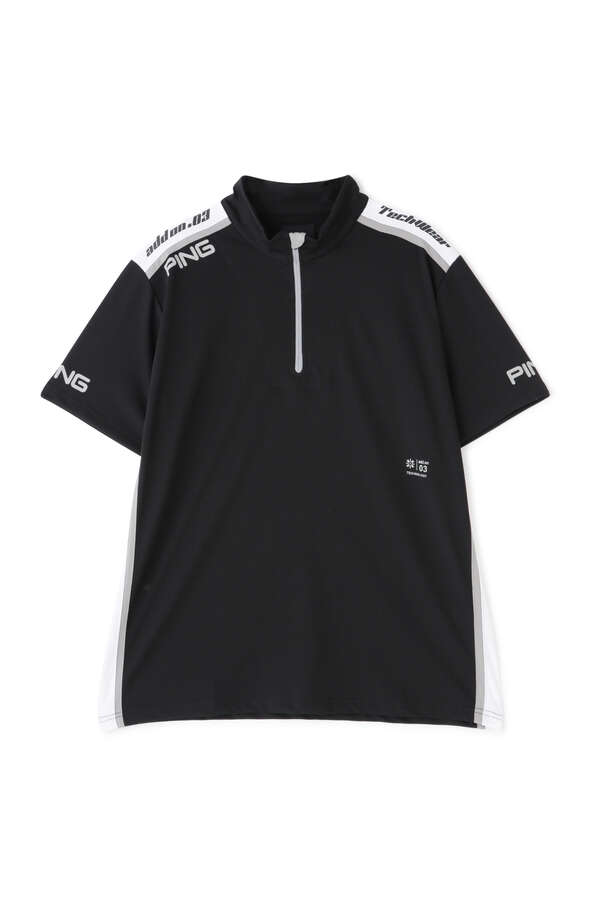 【PING APPAREL】アドエルム ニュージャージ半袖ハイネックシャツ ＜AddElm＞ (MENS)