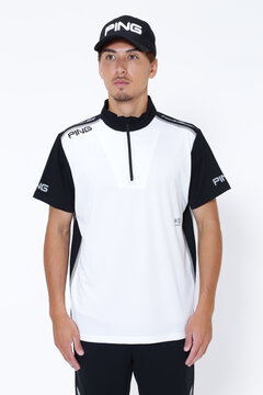 【PING APPAREL】アドエルム ニュージャージ半袖ハイネックシャツ ＜AddElm＞ (MENS)