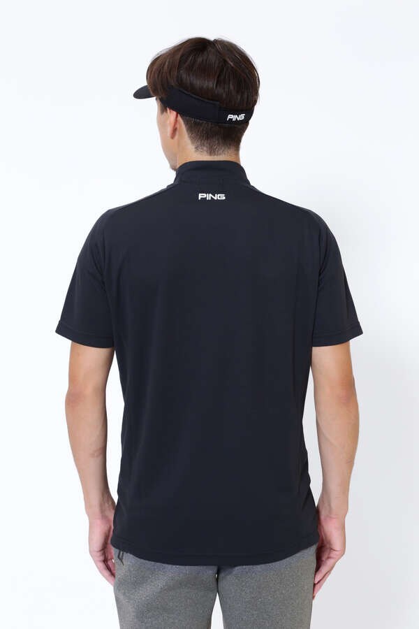 【PING APPAREL】クールコア半袖ハイネックカットソー ＜PEAFORMANCE＞ (MENS)