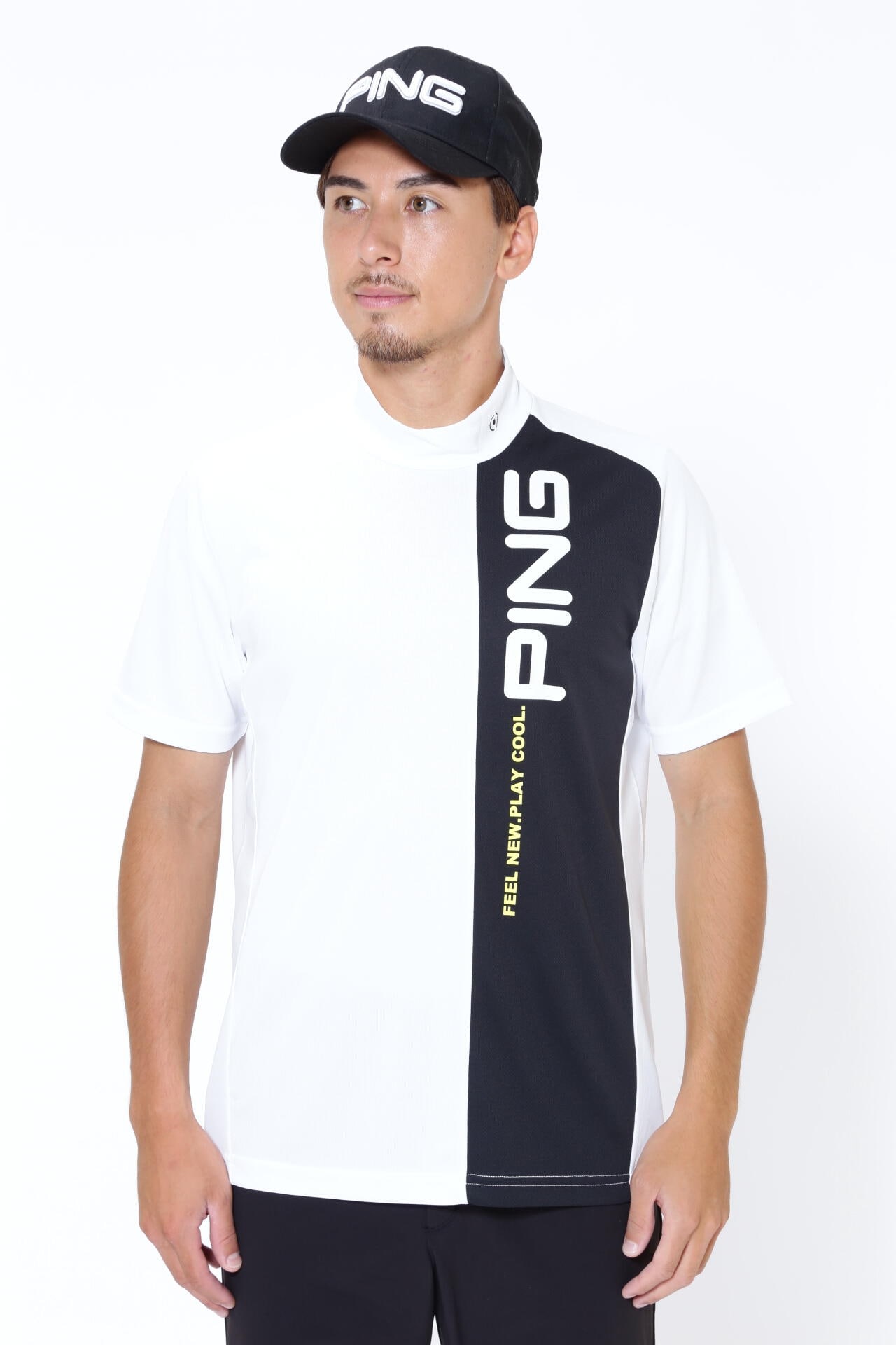 【PING APPAREL】クールコア半袖ハイネックカットソー ＜PEAFORMANCE＞ (MENS)