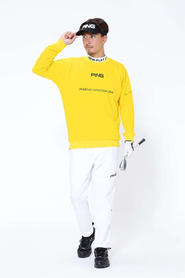 【PING APPAREL】BIG PINGロゴ クールコア 半袖ハイネックカットソー ＜PERFORMANCE＞ (MENS)