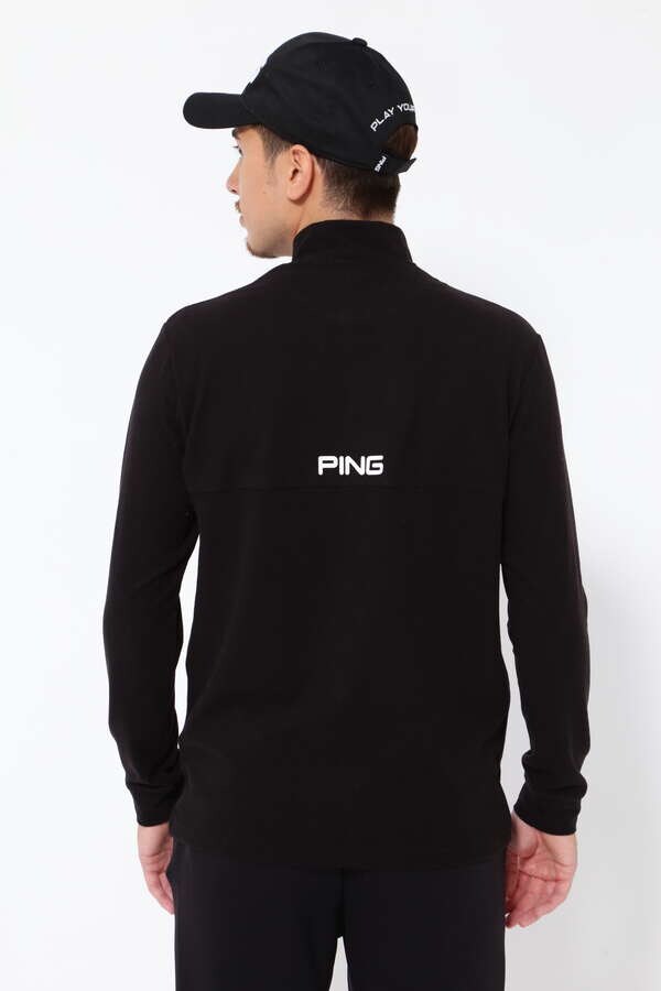 【PING APPAREL】起毛ストレッチ長袖ハイネックカットソー ＜PERFORMANCE＞ (MENS)